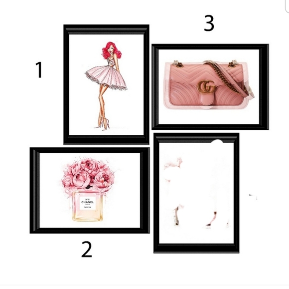 Wall Decor Blush Prints Poshmark